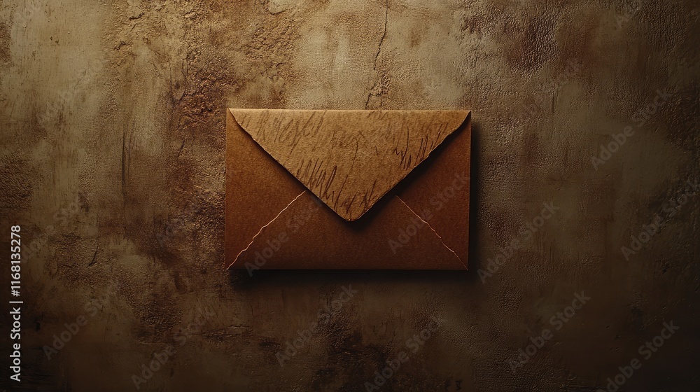 Poster A blank card and envelope set placed on a textured background with ample copy space for showcasing custom designs