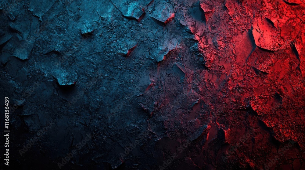 Aufkleber grungy abstract background concept. a textured background featuring a blend of red and blue hues wit