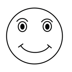 happy smiley face white background