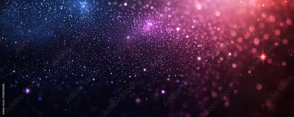 Poster galaxy abstract background idea. vibrant abstract background filled with colorful glowing particles 