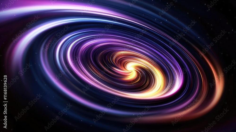 Poster galaxy abstract background idea. vibrant swirling galaxy with mesmerizing colors and cosmic patterns