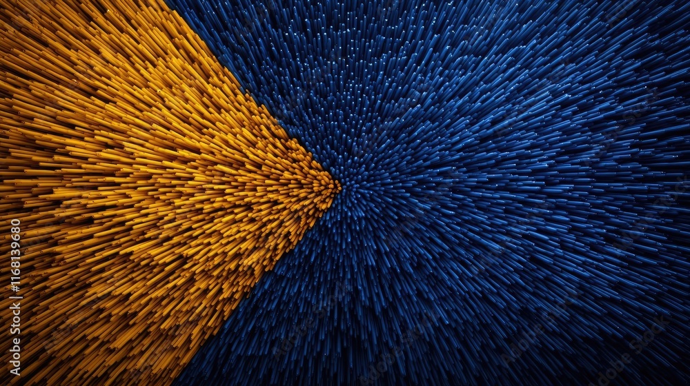Poster galaxy abstract background idea. abstract vibrant background with dynamic streaks of blue and orange