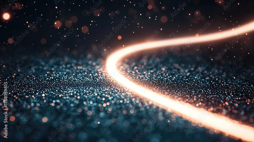 Poster galaxy abstract background idea. a vibrant abstract image featuring sparkling lights and dynamic glo