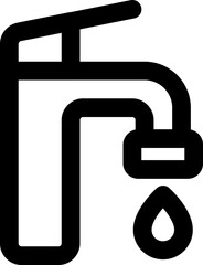 UI Tap Vector Icon Illustration. Line Style