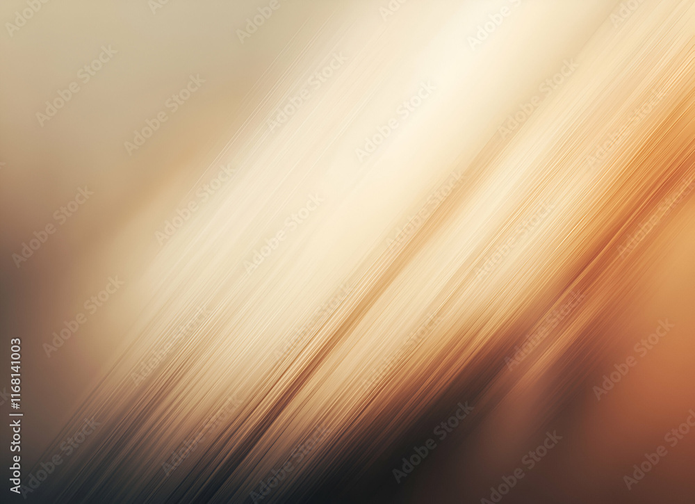 Poster abstract diagonal lines: warm tones and motion blur