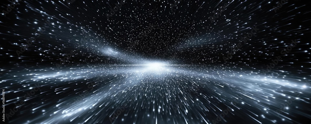 Poster galaxy abstract background idea. a stunning visualization of light and stars creating a cosmic persp