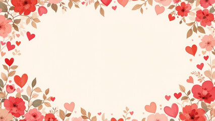 illustration background representation of love,Valentine's Day concept.