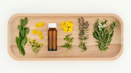 Herbal Essential Oil Preparation Home Natural Products Indoor Flat Lay