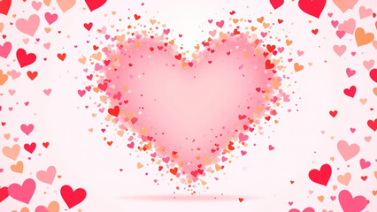 illustration background representation of love,Valentine's Day concept.