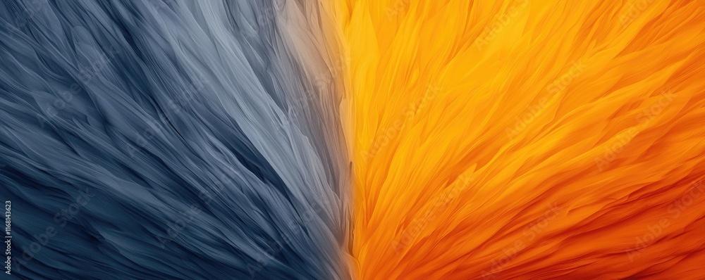Poster burst abstract background idea. a vibrant abstract design featuring flowing colors of orange and blu