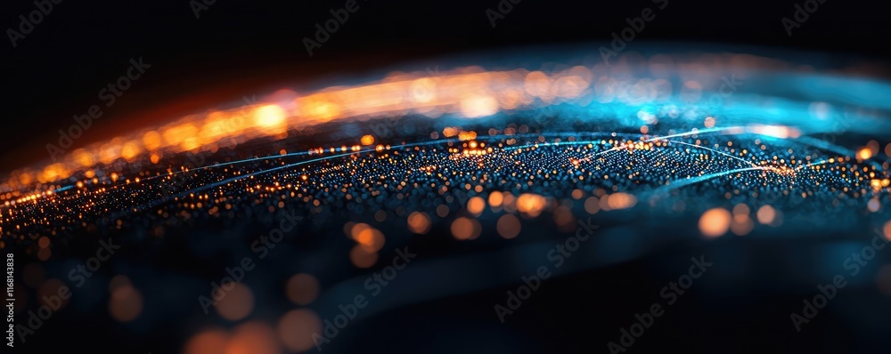 Poster burst abstract background idea. abstract close-up of glowing lights on a dark surface, representing 