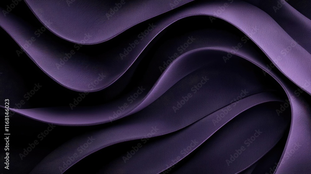 Poster velvet abstract background idea. elegant purple fabric waves creating a smooth and luxurious texture