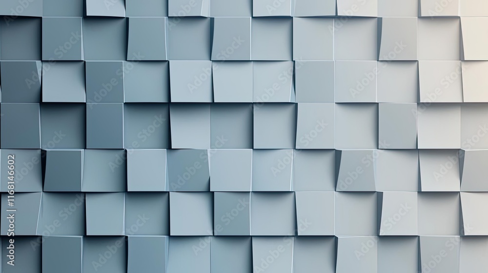 Poster grid abstract background concept. abstract geometric pattern with square tiles in shades of blue and