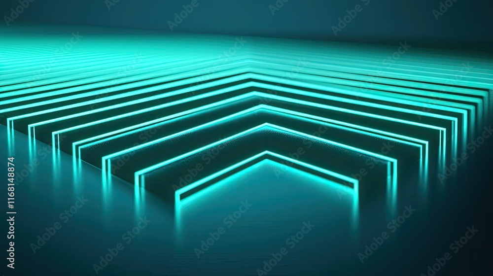 Aufkleber velvet abstract background idea. abstract digital design featuring glowing geometric patterns and li