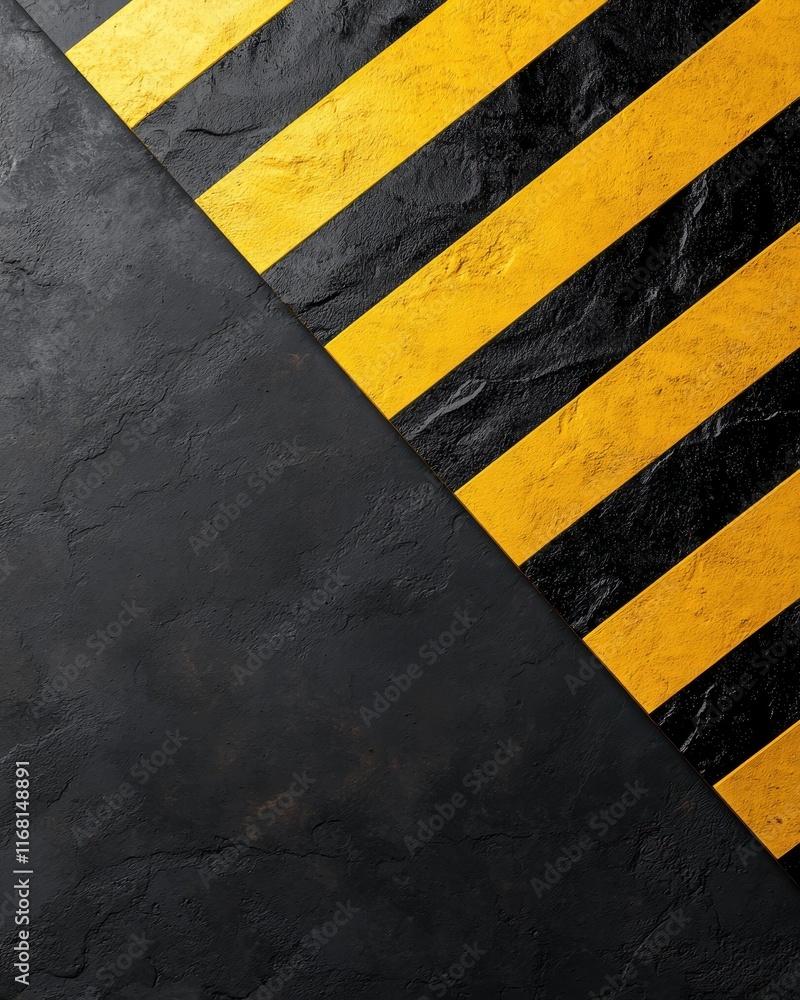 Poster cautionary stripe design urban setting graphic background abstract view