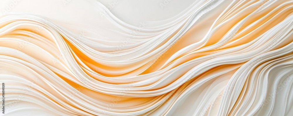 Poster chalkboard abstract background concept. abstract waves of soft orange and white create a modern, flo