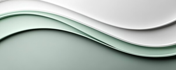 Chalkboard abstract background concept. Elegant abstract waves of green and white create a modern and calming visual effect.