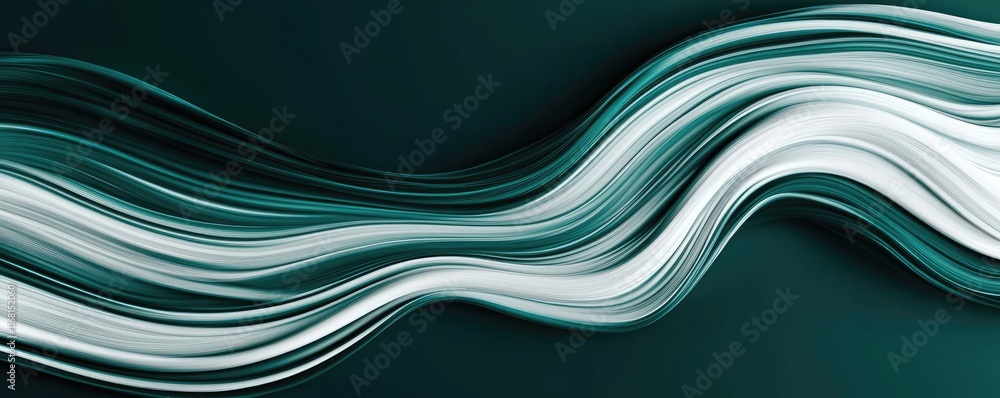 Poster chalkboard abstract background concept. abstract wave patterns in teal and white for modern design p