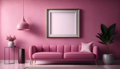 3D Minimalist Studio with Pink Backdrops
