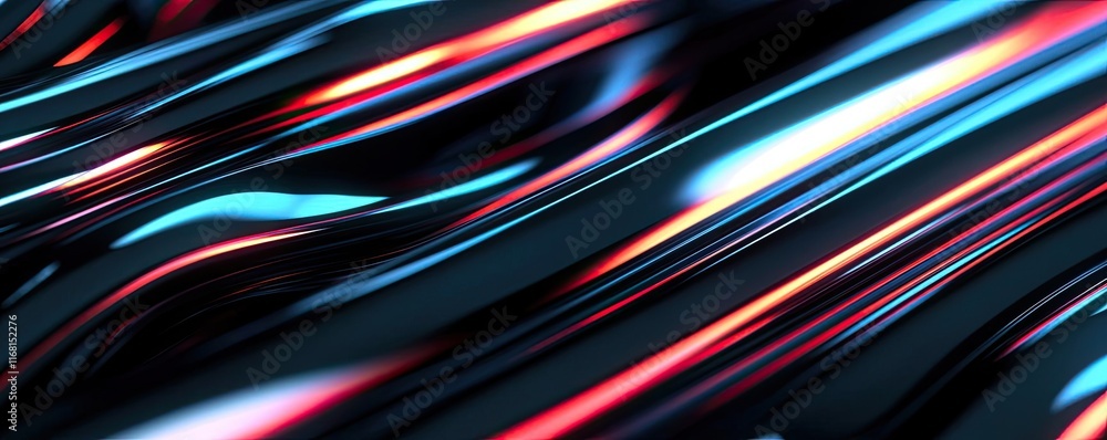 Poster velvet abstract background idea. abstract colorful waves with vibrant lighting creating a dynamic vi