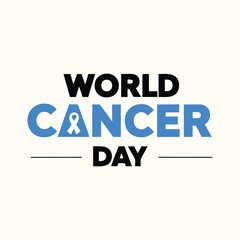 World cancer day Background Template design for Poster or Banner