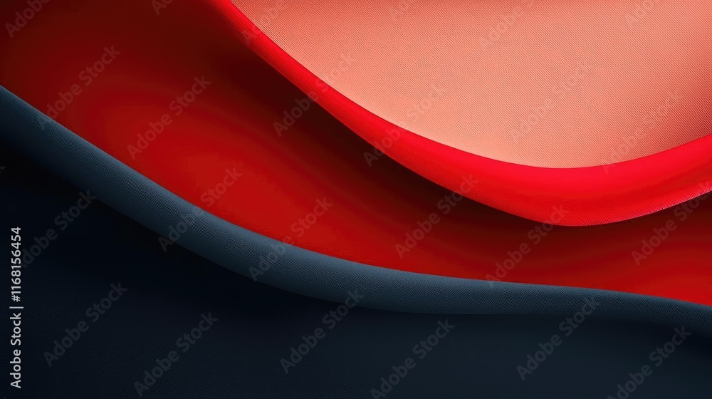 Aufkleber velvet abstract background idea. abstract design featuring smooth waves of red and blue colors creat