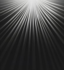 Abstract grayscale radiating lines background.  A minimalist design with converging lines creating a dynamic visual effect, perfect for backgrounds or graphic design projects.