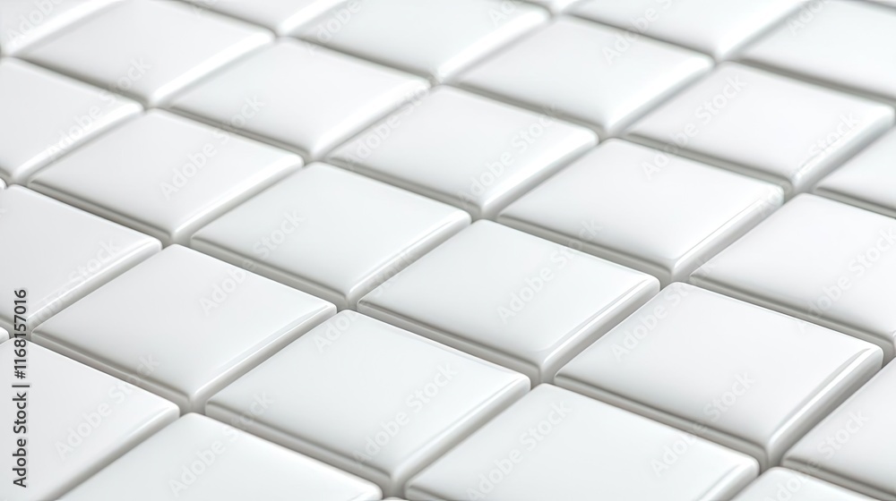 Poster grid abstract background concept. crisp white tiles arranged in a square pattern, perfect for modern