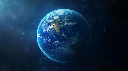 Stunning View of Planet Earth from Space: A Celestial Masterpiece