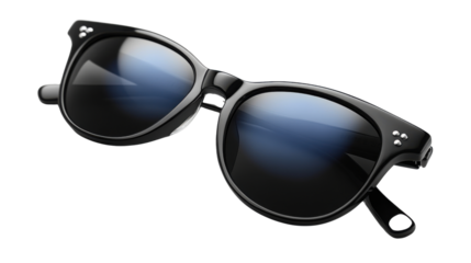 Black sunglasses isolated on white background