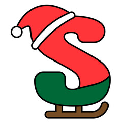 Christmas Alphabet Letter S