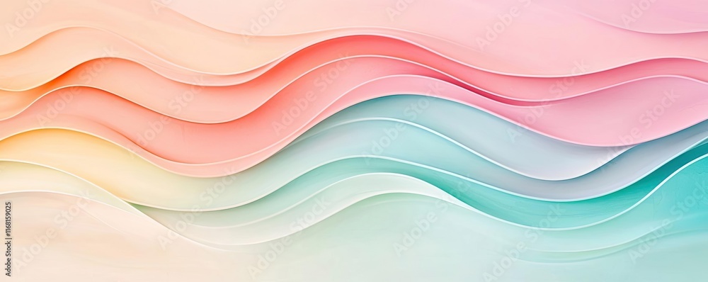 Aufkleber mosaic abstract background idea. abstract wave design with vibrant colors representing movement and 