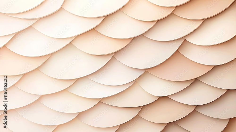 Poster mosaic abstract background idea. abstract design featuring layered, soft, curved shapes in neutral t