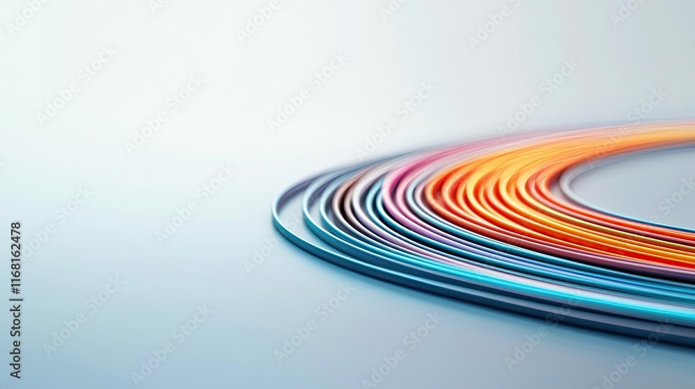 Poster rainbow abstract background idea. colorful abstract lines create a dynamic and vibrant background fo