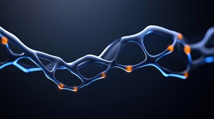 Abstract representation of a molecular structure in a digital format.