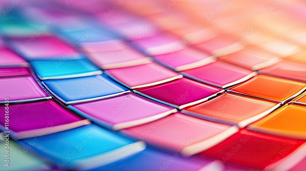 Poster mosaic abstract background idea. colorful tiles create a vibrant mosaic design with a range of hues 