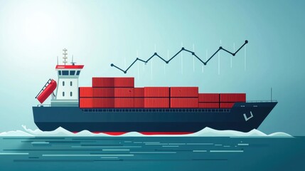 Obraz premium Trade Policies - Cargo Ship