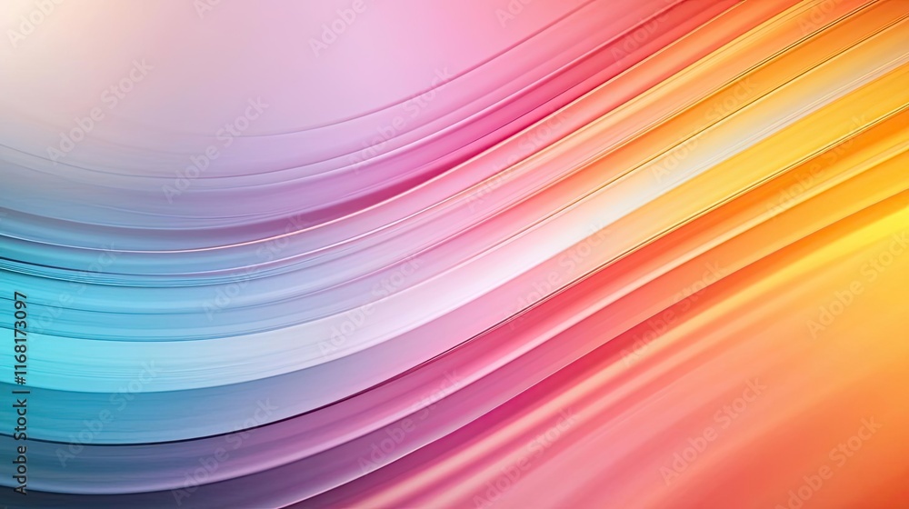Poster rainbow abstract background idea. a vibrant wave of colorful hues, blending seamlessly for a dynamic