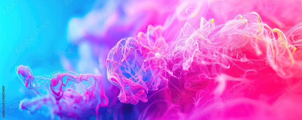 Poster ink abstract background concept. colorful smoke pattern creating a vibrant and artistic visual effec