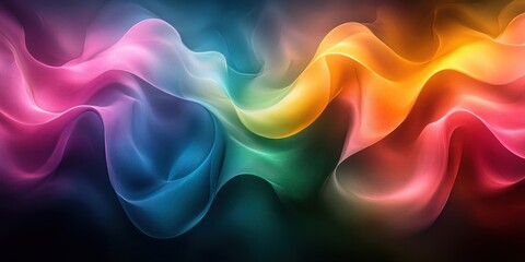 Obraz premium Vibrant Abstract Swirling Lines Colorful Pattern Modern Art Fun Design for Kids and Trendy Background