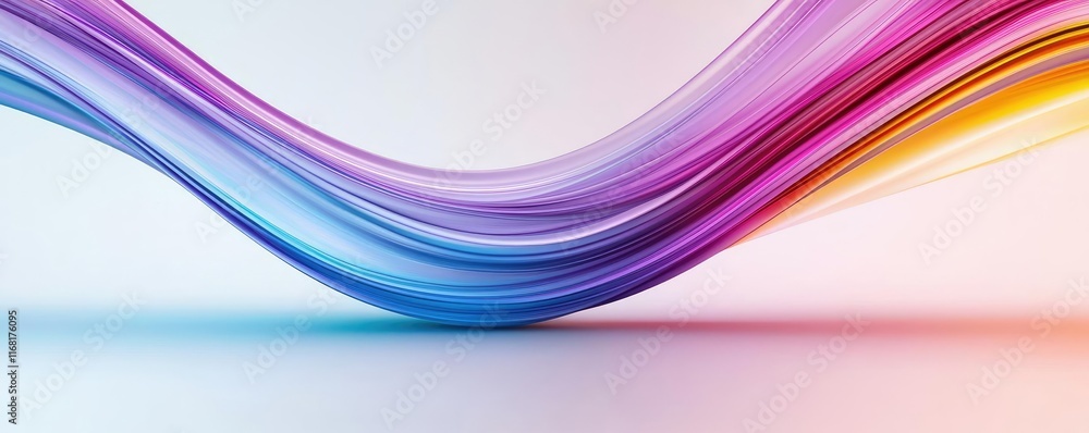 Aufkleber rainbow abstract background idea. abstract colorful wave pattern with smooth gradients and subtle el
