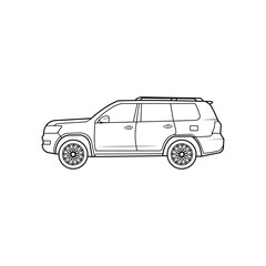 car outline on white background