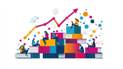 Obraz premium Education Policies - Colorful Library