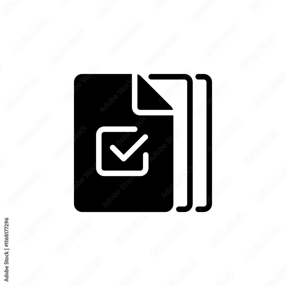 Aufkleber paperwork line icon. linear style sign for mobile concept and web design. outline vector icon.