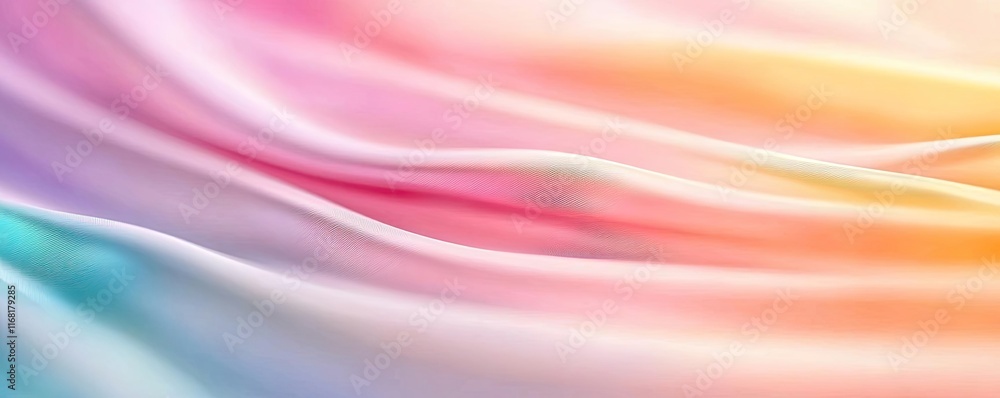 Poster rainbow abstract background idea. a soft gradient of pastel colors flowing smoothly, perfect for bac