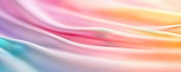 Fototapeta premium Rainbow abstract background idea. A soft gradient of pastel colors flowing smoothly, perfect for background designs.