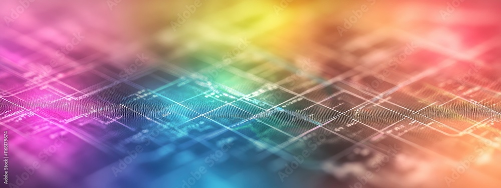 Aufkleber beautiful abstract colorful background featuring vibrant gradients and intricate geometric patterns 