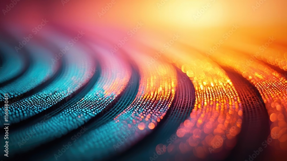 Poster mosaic abstract background idea. colorful abstract background with vibrant wave patterns and shimmer