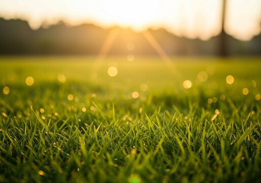 The image can be used to promote products and services related to lawn care and gardening