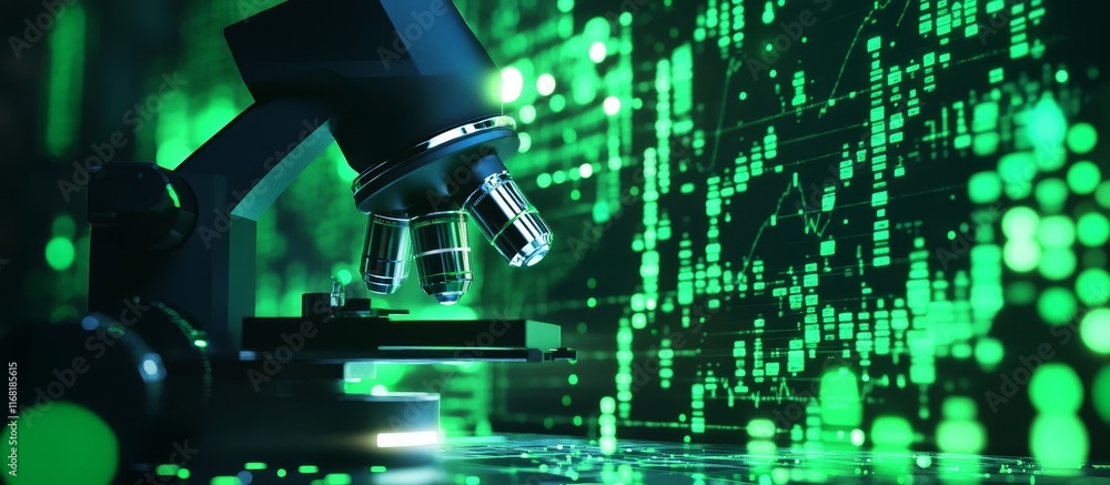 Poster Microscope and digital data analysis.